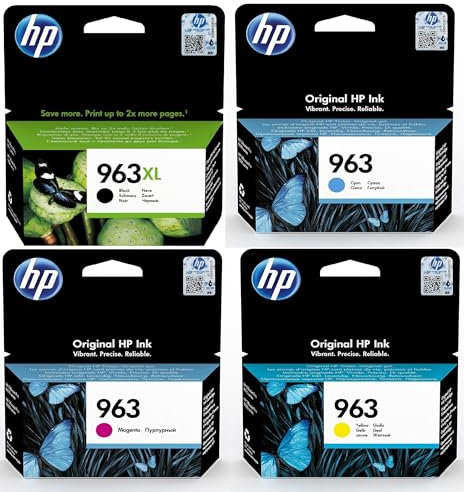 IC-Office Bundle für HP 963XL Black und HP 963 Cyan, Magenta, Yellow + Kugelschreiber
