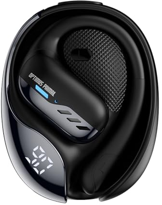Transformers TF-T55 Wireless Bluetooth Earbuds, Slim Wing-like Design, Passive Noise Cancellation, In-Ear Hi-Fi Calls, Dual Modes, Sports Headphones, LED Display, Black - Optimus Primal