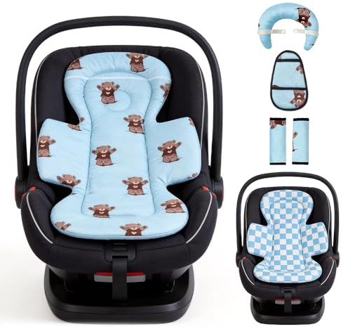 Wxeadu Sitzverkleinerer Babyschale, Neugeborenen Einsatz Babyschale, Weiche Baby Autositz Einsatzkissen, Säuglings Autositz Einsatz, Baby Autositzkissen für Kinderwagen Autositzs Hochstuh