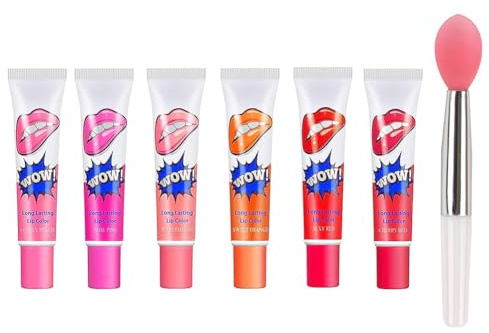 6 Farben Magic Tattoo Lipgloss Geschenk für Damen