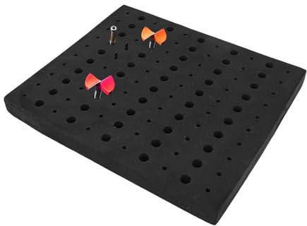 LICAEVEY Fräser-Bit-Ablage mit 1/4 und 1/2 Zoll Löchern, Fräser-Bit-Halter aus Hochdichtem EVA-Schaum, Organizer für Werkzeugkasten und Schublade, Werkstatt-Werkzeugaufbewahrung (EVA-Fräserbasis)