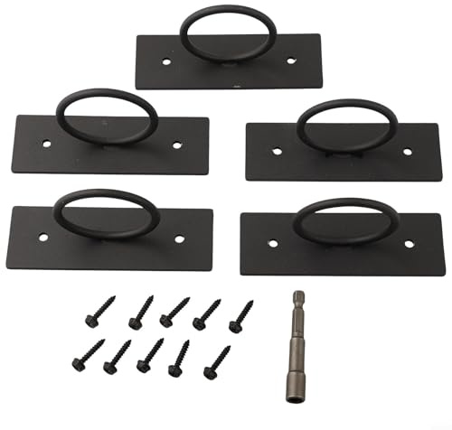 Niceminiwall Seilhalterung aus Edelstahl 304 für Seile bis 5,1 cm - Schwerlast-Spalier & Außengeländerstütze, inklusive 5 Halterungen + 10 Schrauben
