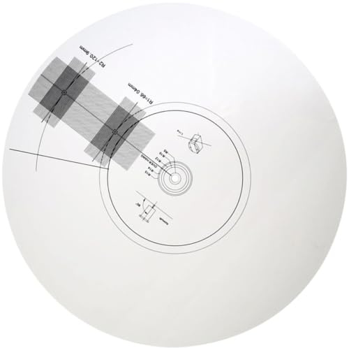 CALLARON Acrylic Turntable Cartridge Alignment Protractor Mat with Anti-sliding Feature and Calibration Plate for Vinyl Record Heads, Housewarming Gift for Vinyl Record Enthusiasts