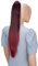 CAISHA 60cm Glatt Pferdeschwanz Mit Butterflyklammer Haarteil Zopf Hitzebeständig Haarverlängerung Rot Mix H620