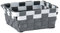 MSV Aufbewahrungskörbchen Aufbewahrungskorb Aufbewahrungsbox Organizer Badkorb 19x14x8 cm - Grau/Weiß
