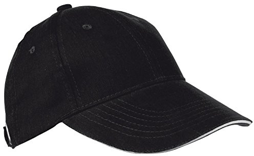 Baumwoll-Basecap 6 Panel heavy-brushed Cotton / Farbe: schwarz