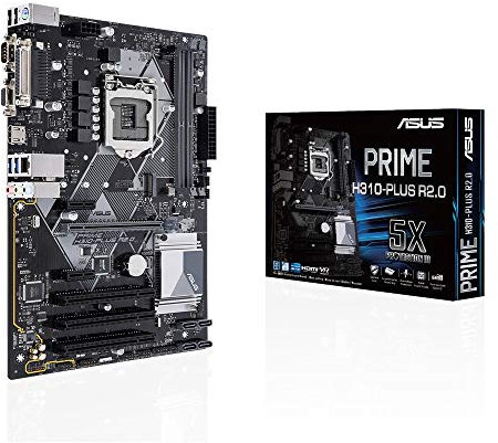 ASUS PRIME H310-PLUS R2.0 - Motherboard - ATX - LGA1151 Socket - H310 - USB 3.1 Gen 1 - Gigabit LAN - onboard graphics (CPU required) - HD Audio (8-channel)