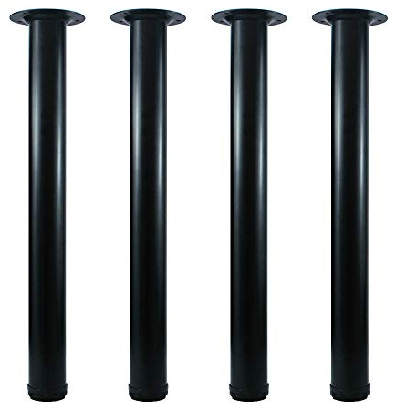 QLLY 50,8 cm verstellbare Metall-Bankbeine, Couchtischbeine, Beistelltischbeine, Möbelbein-Set, 4 Stück (schwarz)