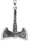 WithLoveSilver Wikingeraxt-Amulett aus 925er Sterlingsilber, slawisch, keltisch, Triquetra, Mjolnir, Valknut, Helm der Ehrfurcht, doppelseitiger Anhänger, Sterling-Silber