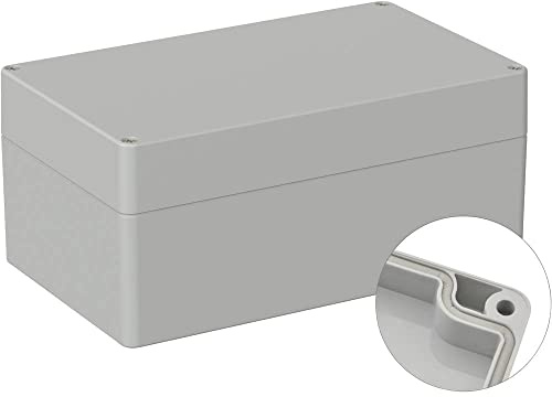 TRU COMPONENTS TC-9065672 Industrie-Gehäuse 200 x 120 x 90 ABS Lichtgrau (RAL 7035) 1 St.