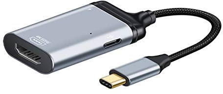 Cablecc Adaptateur convertisseur USB-C Type C vers HDMI HDTV 4K 60Hz 1080p avec PD femelle