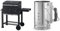 Tepro Toronto Click Barbecue au charbon de bois Anthracite/acier inoxydable & Weber 7416 Cheminée d’Allumage Rapidfire - 31,75 x 20,57 x 32,26 cm