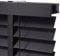 Holz Jalousie 50mm - Schwarz - 150 cm x 250 cm - Fenster und Tür Jalousie - Holz-Jalousie
