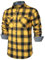 PARKLEES Chemise classique élégante à manches longues en polaire à carreaux avec poche pour homme, jaune, XXL