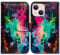 Bcov iPhone 14 Case, Colorful Universe Sky Leather Flip Phone Case Wallet Cover with Card Slot Holder Kickstand For iPhone 14