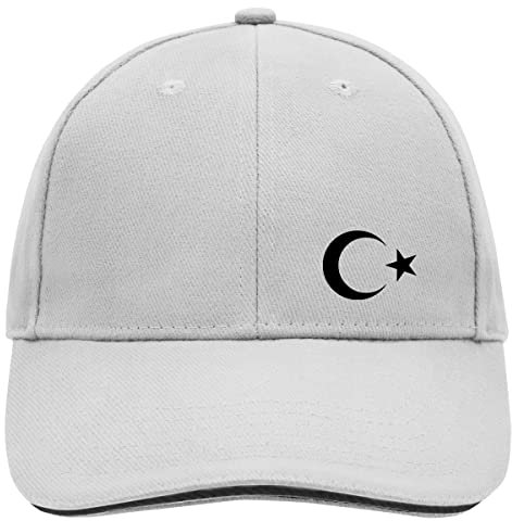 Huuraa Baseball Cap Türkei Halbmond und Stern Geschenk Dark Grey/White Türkei Geschenkidee