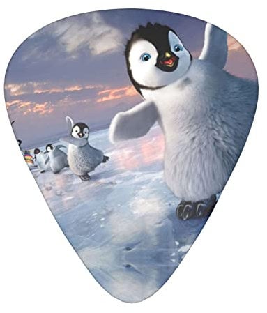 Happy Penguin Advanced Gitarrenplektrum 12 Stück. Drei Stärken für Bass, E-Gitarre, Akustikgitarrentasche