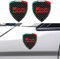 2PCS Universale Auto Emblema Decalcomania Fibra di Carbonio Adesivo Trim DIY Sticker per 500 500e 500c 500l 500x Accessori