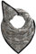 CODELLO Damen Dreieckstuch Logo-Muster Farbe grau