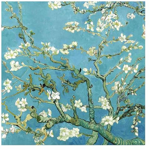 Bilderwelten Fototapete Blumen 192cm x 192cm Modern Natur Van Gogh Blumentapete Vliestapete Tapete Wanddeko Ideen Wohnzimmer Schlafzimmer Küche