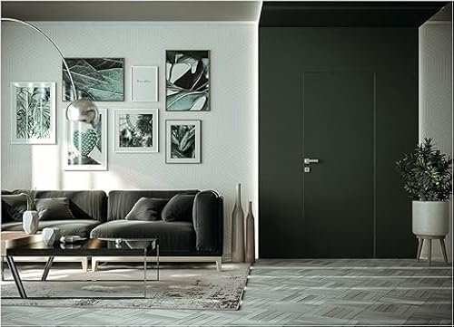 KIMONO CASA Porta Filomuro SCRIGNO Filo44 Battente Reversibile per pareti in muratura o cartongesso (210 X 70)