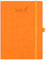 BEZEND 18-Monate Buchkalender 2024 2025 Terminplaner A5 PU-Leder Hardcover Kalender [Orange] Wochenkalender Juli 24-Dez 25 1 Woche 2 Seiten | Planer mit Stifthalter