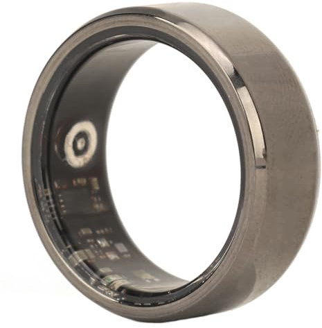ASHATA Smart Ring Gesundheits-Tracker, Gesundheits-Tracker-Ring Zur Überwachung von Fitness-Schrittzähler-Schlafdaten, Fernfotoaufnahme, IP68 Wasserdichter Intelligenter (Nr. 9)