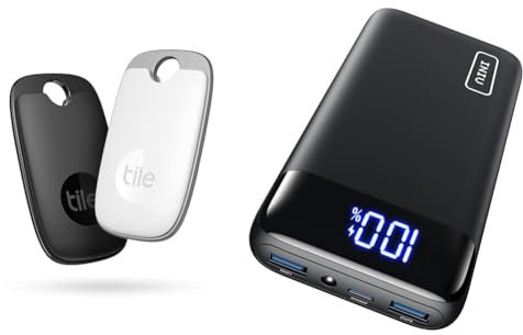 Tile Pro 2022 Bluetooth Schlüsselfinder & INIU Power Bank