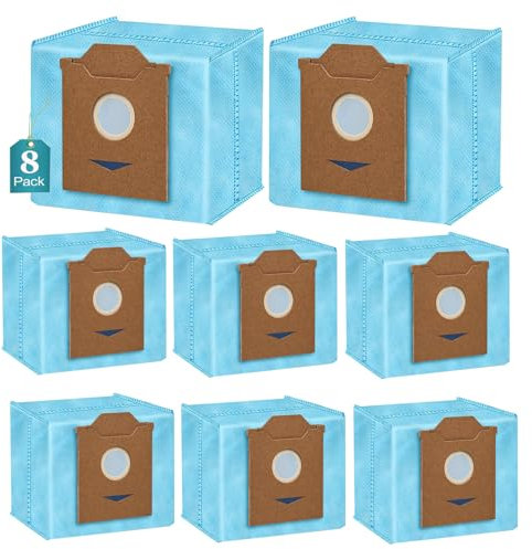 8 Stück Staubsaugerbeutel kompatibel mit Yeedi Cube Roboterstaubsauger,Ersatzteil Zubehör Beutel Zubehör Staubbeutel kompatibel mit Yeedi Cube Automatische Absaugstation