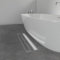 GY Bath Duschrinne 60cm Komplettset,2 in 1 Edelstahl Bodenablauf Befliesbar,Siphon mit Geruchsstop, Haarsieb - Duschablauf