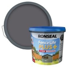 FAB INT PRODUCTS Fence Life Plus Exterior Wood Paint - Sheds & Fences Life Plus 5 Litre (Slate)