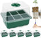 Artcome 5-Pack Seed Starter Tray, 6 Cells Each with Push-Up Ejector - Seed Starter Kit for Rapid Growth and Healthy Seedlings at Home - 30 Cells in Total