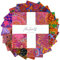 Kaffe Fassett Collective August 2024 Hot 25,4 cm Quadrate 42 25,4 cm Quadrate Schichtkuchen FreeSpirit