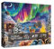 Magic Northern Lights Puzzles for Adults 1000 Pieces, Animal Nature Cat Deer Landscape Jigsaw Puzzles, Colorful Cabin Mountain Lake Bird Pretty Winter Puzzle