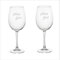 2 copas de cristal de vino marcadas en láser para parejas, regalo romántico y personalizado (nombres)