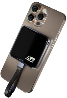 AGI EDM38 - Disco de estado sólido externo magnético portátil, USB 3.2 Gen2x2 20Gbps, velocidad de lectura de hasta 2050 MB/s, compatible con ordenador portátil, portátil, portátil, ordenador