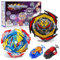 2 in1 Bey Burst Set, 4D Metal Fusion Kreisel mit Starter, Kampfkreisel Geschenk für Weihnachten, Geburtstag, Kreisel für Kinder ab 6 Jahren