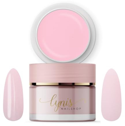 No File Aufbaugel für Gelnägel BLOSSOM ROSA 50ml für Profis & Anfänger als UV Gel SELBSTGLÄTTEND OHNE FEILEN · für UV & LED geeignet · pinchbar, mittelviskos · Lynis-Nailshop.de