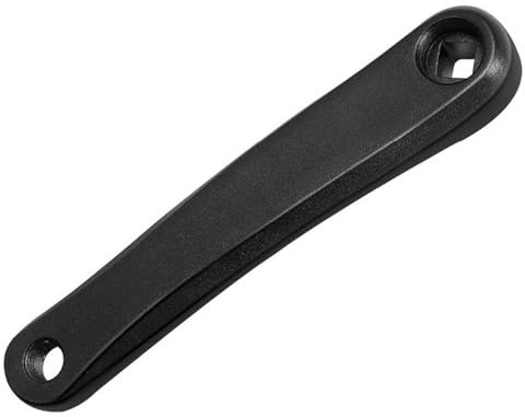 QIAMNI Bicycle Left Crank Arm Set Bike Left Crank Arm Set 170mm Aluminium Single Speed MTB Crankset(Square Hole/Rhombic Hole) (Rhombic Hole Black)