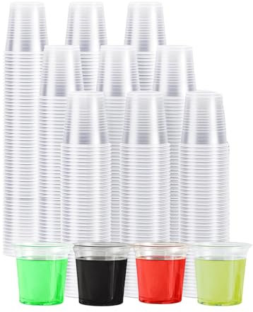 KZQXXT Schnapsgläser Plastik 400Stück Schnapsbecher 2cl/ 20ml, Plastikbecher Shotgläser Plastik Party, Festival, Event Trial Cup Shotbecher