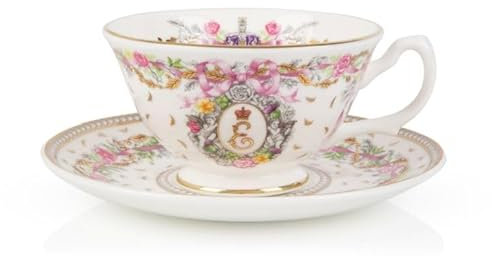 The Official Queen Elizabeth II Commemorative Teacup and Saucer
