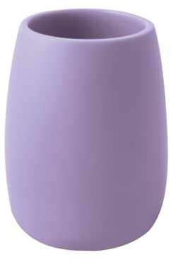 Spirella - Vaso de poliresina Sven Basil - Accesorio práctico y Elegante para tu baño - Fácil de Limpiar y Especialmente Resistente a la Humedad - Lavanda - 260 ml
