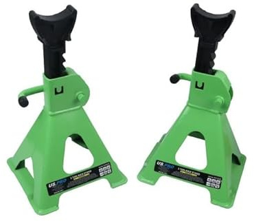 US PRO Tools Pair of 3 Ton Ratchet Axle Stands 295-415mm 10115