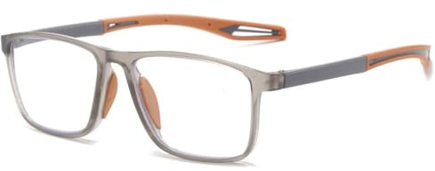 Sovtay Dezcmoi Automatisch Anpassende Brille, Brille Die Sich Automatisch Der Sehstärke Anpasst, Dezcmoi BrilleSelbteinstellend, Automatik 𝐁rille Gleitsicht Intelligente Fokussierung (Orange,+2.0)