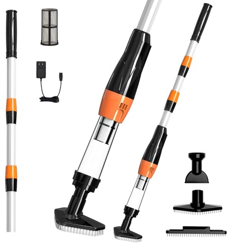 PoolyPoly Pool Vacuum Cleaner, 3 in 1 Spa Vacuum Rechargeable