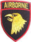 Military Militär US Army Patch Aufnäher Applikation Adler Airborne 8 x 6 cm