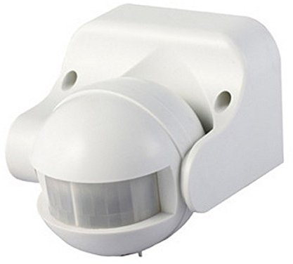 Twilight Infrared Motion Sensor With Manual Override Function Wall 180 Ip44