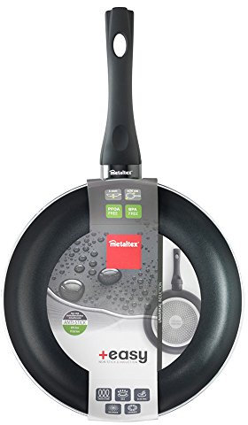Metaltex EASY - Sartén Aluminio Prensado, 26 cm, antiadherente 2 capas, Dot Induction válido para todo tipo de cocinas