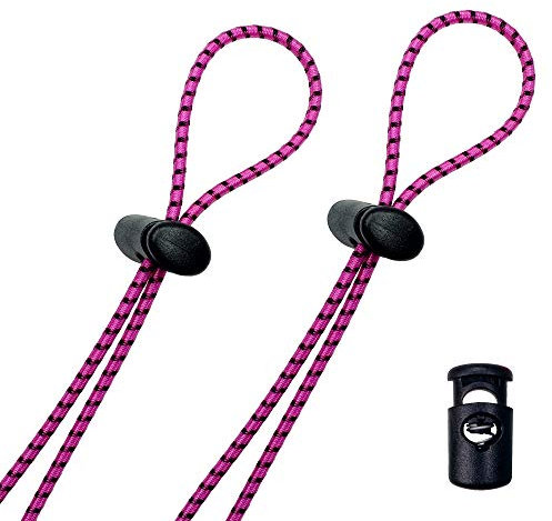 Flow Bungee Brillenband-Set (2er-Pack) â€“ Universal verstellbare riemen für Schwimmbrillen (Fuchsia)