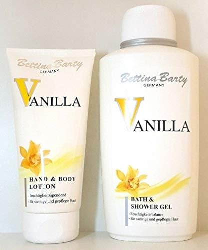 Bettina Barty Vanilla Body Lotion 150 ml & Bath Shower Gel 500 ml, 2 Stück